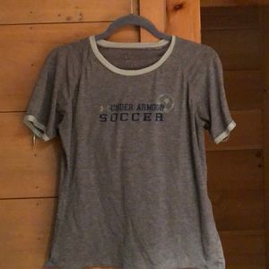 This is an undearmour soccer t-shirt!